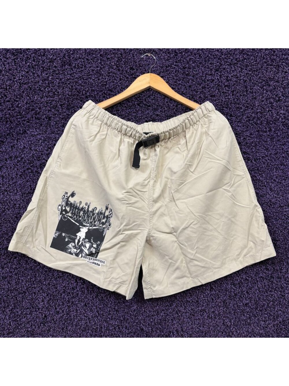 G59 Records x The Suicideboys Wheres Your God Swim Shorts L